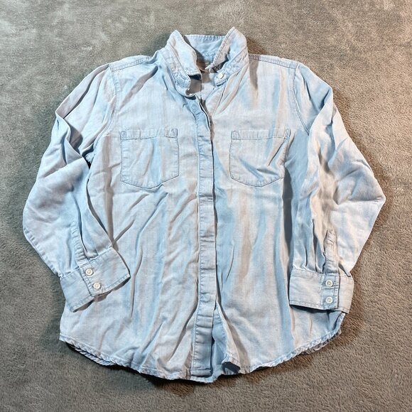 Chico's Tops - Chico's Women’s Shirt 2 Blue Tencel Pocket Tunic Lightweight Casual Outdoorsy‎